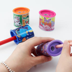 <span class=keywords><strong>Taille</strong></span>-<span class=keywords><strong>crayon</strong></span> Soododo à double compartiment en <span class=keywords><strong>fer</strong></span> et plastique, facile à rouler, durable, facile à utiliser, motifs variés et charmants - Product Image 4