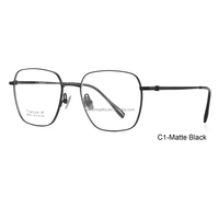 Gafas de Diseño de Moda, Ultraligeras, Unisex, Retro, Clásicas, Personalizadas, de Titanio, con Protección Anti-Luz Azul, con Estuche