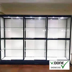 Mueble de Diseño, Vitrina de Pared de Vidrio/Contrachapado para Sala de Estar, Exhibición de Juguetes, Color y Tamaño Personalizables, Acabado Lacado, Tienda Móvil V-Done - Product Image 3