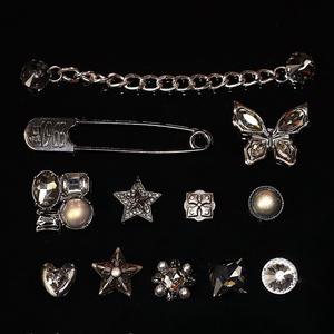 Boucle de fleur de chaussure en métal plaqué or bricolage effet papillon <span class=keywords><strong>série</strong></span> rétro avec technique plaquée Design croisé - Product Image 4