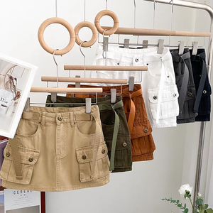 Spicy Girl Retro Fashion Versatile Denim Irregular High Waist Slimming Half Short <strong>Skirt</strong> A-line <strong>Wrapped</strong> Buttocks <strong>Skirt</strong> Women - Product Image 1