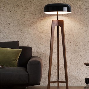 Lámpara de Pie de Madera de Nogal con Trípode, Fuente de Luz LED, Control de Interruptor, Iluminación para Dormitorio de Hotel, Sala de Estar - Product Image 2
