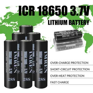IMREN 18650 Battery 2800mah 28S 50A USA STOCK 3.7v 3.6v Lithium Li Ion Cell Rechargeable Inr18650 Cylindrical Ternary Akku US