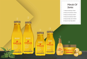 Plasticプライベートラベルボトル最高の髪オイルカスタマイズされた製品とビーバーmarulaオイル髪血清 - Product Image 4