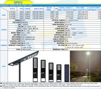 Lampu Jalan Tenaga Surya LED Seri B15P Hitam dengan Kamera untuk Taman