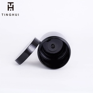 ขวดพลาสติกสีดำทรงกลมพร้อมฝาปิด PET สำหรับใส่เครื่องสำอางแบบพกพา  ลดราคา - Product Image 4