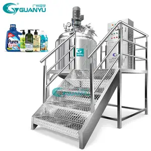 Máquina para hacer jabón líquido SS316, tanque mezclador de detergente, champú, desinfectante de manos, máquina mezcladora homogeneizadora líquida