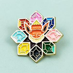 Badge <span class=keywords><strong>Pokémon</strong></span> Eevee Mignon, Broche Créative à l'effigie de l'Évolution <span class=keywords><strong>en</strong></span> Cristal, Accessoire de Vêtement et de Sac à Dos, Dessin Animé Anime - Product Image 3