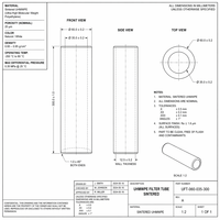 Pre-Filter UHMWPE Sintered Anti-Korosi untuk Pemantauan Kelautan & Sensor Air Laut