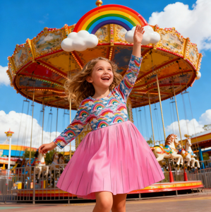 Yiyuan ODM Abito Tutu a Maniche Lunghe per Bambine Vestito Casual <span class=keywords><strong>in</strong></span> <span class=keywords><strong>Tulle</strong></span> per Estate e Autunno 0-6 Anni Design e Motivi Personalizzati - Product Image 2