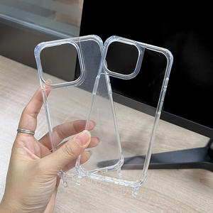 Coque de téléphone transparente avec trou pour lanière pour iPhone 17 16 15 14 13 12 11 Pro Max, étui souple en TPU avec protection intégrale de l'objectif, résistante aux chutes - Product Image 4