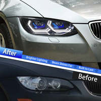 Ensemble de phares LED KGKB pour BMW Série 3 E92 E93 320i 325i M3 2007-2010 Nouveau style Spoon Style Double projecteur Plug & Play
