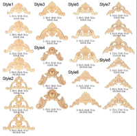 Appliques en bois sculpté personnalisées, best-sellers, pour canapés, lits, portes, armoires, placards – Design moderne et facile à poser
