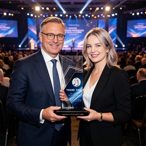 Plaque de récompense en bois personnalisée avec logo, trophée en cristal, coupe, bouclier métallique – Ensemble de récompenses personnalisées pour entreprise et reconnaissance des employés - Product Image 4