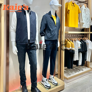 Người Đàn Ông Của Cửa Hàng Thiết Kế Nội Thất Biểu Tượng Tùy Chỉnh Kim Loại Màu Đen Quần Áo Giá Người Đàn Ông Phù Hợp Với Hiển Thị May Mặc Đứng Bán Lẻ Quần Áo Hiển Thị Giá - Product Image 4