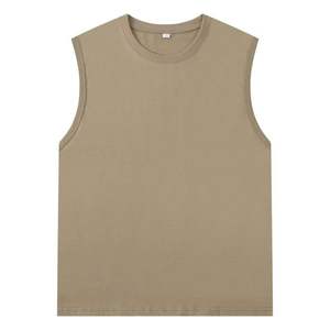 T-shirt sans manches en coton pur de qualité supérieure 18g - Sous-vêtement décontracté pour homme pour la course à pied et le sport - Product Image 3