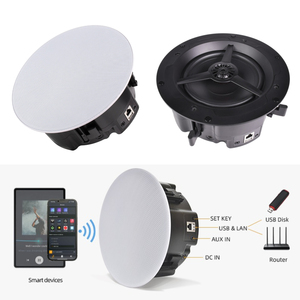 Cloudyx CS-1 Haut-parleur de plafond <span class=keywords><strong>Android</strong></span> WiFi/5.0 avec woofer 6,5 pouces 60W, double mode, pour home cinéma et soirées, contrôle via application à distance - Product Image 1