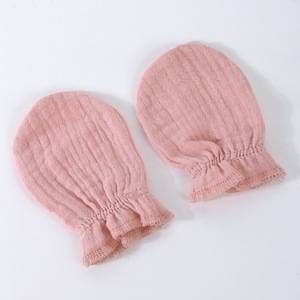 Guanti antiscivolo per neonati 100% cotone lavabili con stampa di cartoni animati, semplici guanti per neonati da 0 a 6 mesi, quattro stagioni - Product Image 5