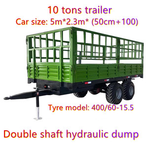 <span class=keywords><strong>Remolque</strong></span> Agrícola de Volteo de 4 Ruedas y 10 Toneladas con Ejes en Tándem - Product Image 2