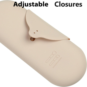 Soporte portátil para brochas de maquillaje, estuche cosmético de silicona para brochas, elementos esenciales de viaje - Product Image 2