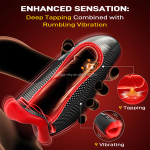 Empfohlener wiederauf ladbarer Silikon vibrator Männlicher Mastur bator Penis Training Vibrator Sexspielzeug für Männer - Product Image 5