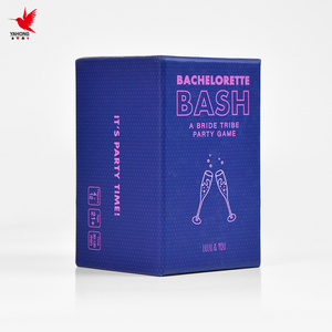 Jeu de cartes violet personnalisé coffret de jeu adultes famille couples-fabricant brodé fête groupe ivre boire jeu de jeu - Product Image 1