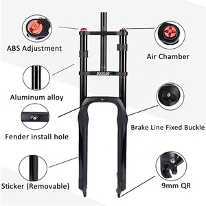 <span class=keywords><strong>Fourche</strong></span> de suspension de vélo vtt 140mm simple/double épaule neige grosse suspension 20 ''<span class=keywords><strong>fourche</strong></span> de vélo électrique - Product Image 5