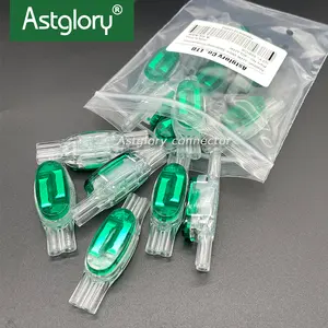 Green U1B 2 To 2 Connector Inline Gel Filled Connector Similar To 3M U1B Wire Joint