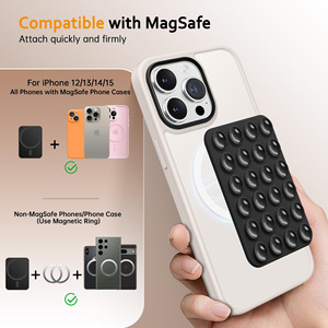 Support magnétique pour téléphone portable avec logo imprimé sur mesure, adhésif antidérapant en silicone, ventouse pour maintien du téléphone portable - Product Image 3