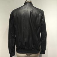Blouson aviateur en cuir d'agneau véritable noir pour homme, fermeture éclair, logo sur le devant, confortable, respirant, pour le bureau, la maison, l'automne et l'hiver