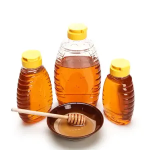 250Ml Honingflessen Knijpen Plastic Fles Honing Draagbare Voedselverpakking Honingpotfles