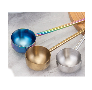 Cuchara para Servir Sopa Grande de Acero Inoxidable DF403 de 60 ml, Utensilios de Cocina con Mango Largo Hueco - Product Image 1