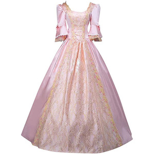 Ecoparty S-5XL Medieval <strong>Victorian</strong> Women Lace Half Sleeve <strong>Ball</strong> <strong>Gown</strong> Dress Party Vintage Cosplay