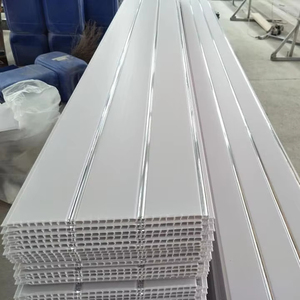 Nuevos Materiales Decorativos Modernos, Panel de PVC Gris Oscuro para Decoración de <span class=keywords><strong>Techo</strong></span> y Pared - Product Image 4