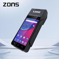 Système de point de vente Android portable avec imprimante, terminal de paiement sécurisé pour les applications de vente au détail, gouvernementales et bancaires