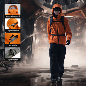 PELLIOT Giacca da <span class=keywords><strong>Uomo</strong></span> con Cappuccio, Casual, Elastica, Invernale, Antivento, <span class=keywords><strong>Impermeabile</strong></span>, per Escursionismo - Product Image 3