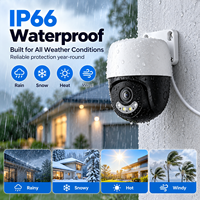 Système de caméra de sécurité PoE 16 canaux, 16 caméras PTZ 8MP 4K, CMOS, suivi humain par IA, vision nocturne couleur, audio bidirectionnel, NVR HDD