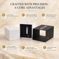 Boîte à tiroir coulissant rigide personnalisée avec logo et couleur sur mesure, emballage cadeau de luxe, gaufrage, recyclable, personnalisée pour bijoux et montres