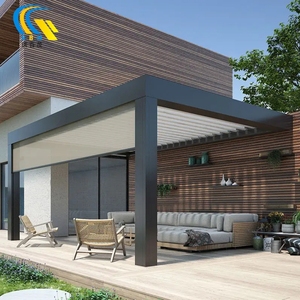Pare-soleil en aluminium motorisé à ouverture étanche et à toit fermé Pergola <span class=keywords><strong>pour</strong></span> couverture de patio de <span class=keywords><strong>jardin</strong></span> - Product Image 4