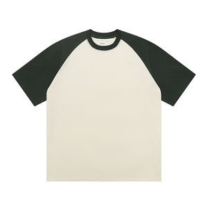 Camiseta Unisex de Algodón 100% Tejido con Cuello Redondo y Mangas Raglán, de Alto Gramaje 260g, Oversize, Anti-Pilling, Estilo Urbano, para Hombre - Product Image 3