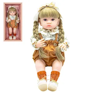 Realistic 3d eye 22 inches baby doll for little girl
