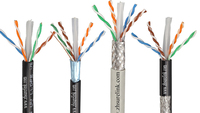 Câble Ethernet UTP Cat6 Surelink 305m (1000ft) avec conducteurs CCA solides, gaine PVC/PE 8 paires, fabriqué en Chine