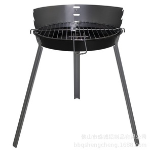 Mini BBQ Grill Portable Foldable Detachable Assembly Outdoor Charcoal Grill H56*49cm - Product Image 5