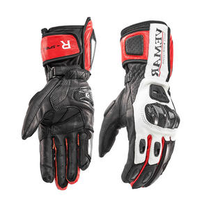 Neue Großhandels-Winter-Lederhandschuhe mit Anti-Rutsch- und Windschutz, Touchscreen-fähig, für Motorradrennen, Herren - Product Image 4