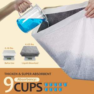 Cane pipì carbone cambiare Pet per cucciolo Super assorbente e cuccioli grande smaltimento fodera per pannolini personalizzare Logo Pad allenamento - Product Image 6