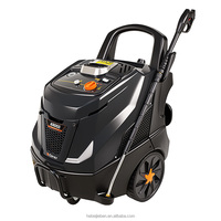 Nettoyeur diesel professionnel 220V avec manomètre réglable, nettoyeur haute pression à eau chaude