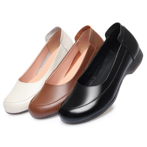 Ballerines et mocassins sportifs d'été en PU souple pour femmes, chaussures confortables à enfiler pour le bureau, la marche décontractée et le quotidien - Product Image 1