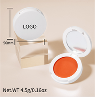 Palette de blush sans logo fard à joues visage maquillage cosmétiques marque privée en forme de coeur blush sur poudre palette de surligneurs