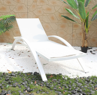 Chaise longue en plastique pour jardin et piscine en plein air pour bain de soleil à la plage-Chaise longue extérieure confortable Tumbona