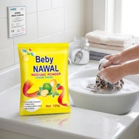 Détergent en poudre pour linge 120g, efficace pour éliminer les taches sur les vêtements blancs et colorés